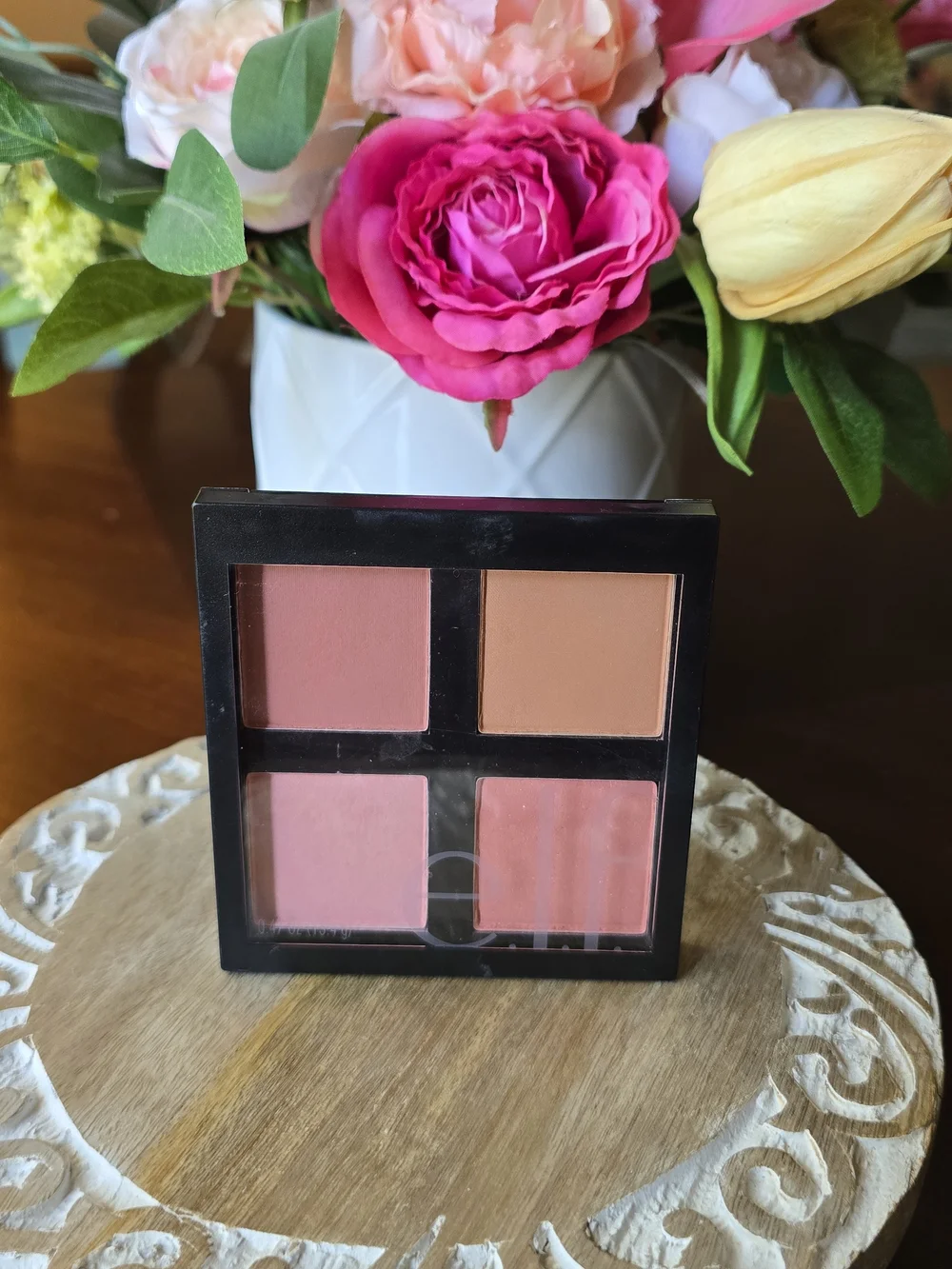 ELF Powder Blush Palette Quad — Peach & Pink Tones